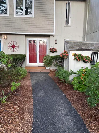 a view of a front door of the house
