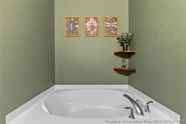 a view of a garage with storage