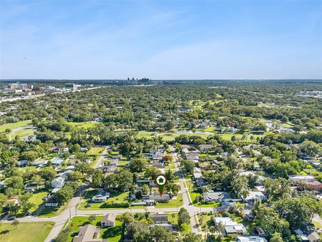 a view of a city with an ocean