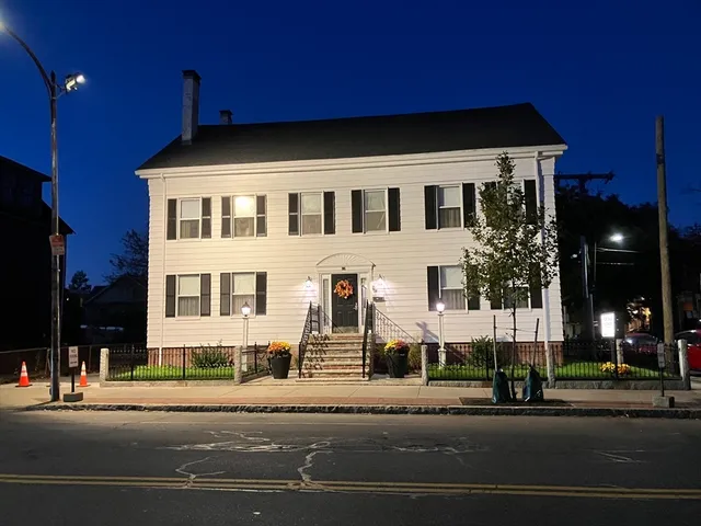 a front view of a house