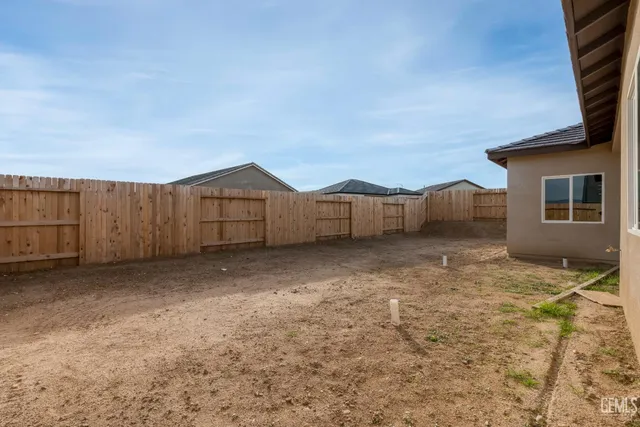 a backyard of a house