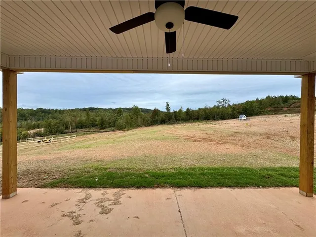a view of lake from balcony