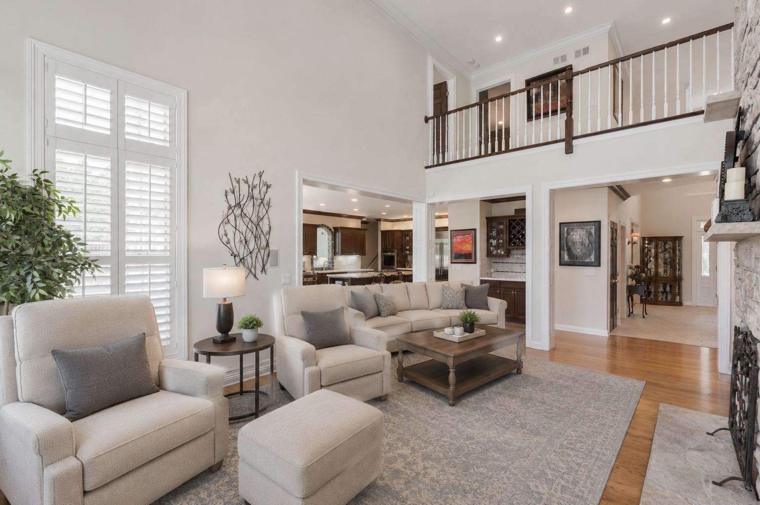 209 Carriage Trail Barrington, IL 60010 - Photo 10 of 42 a living room with furniture and wooden floor