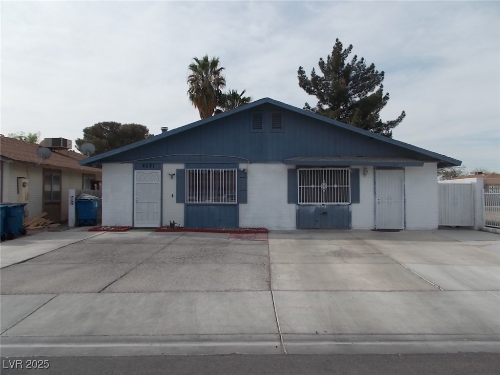 Ranch-style house featuring central air condition