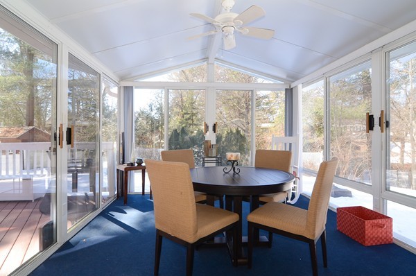 32 Colby Road Wellesley, MA 02482 - Photo 8 of 22 a dining room with furniture a chandelier and wooden floor