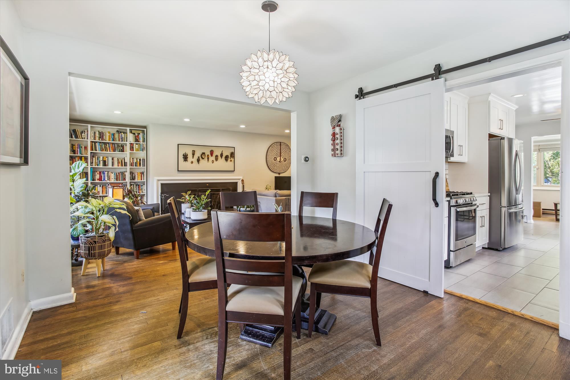 1330 Fernway Road Northwest Washington, DC 20012 - Photo 15 of 73 Dining Area with Starburst Chandelier