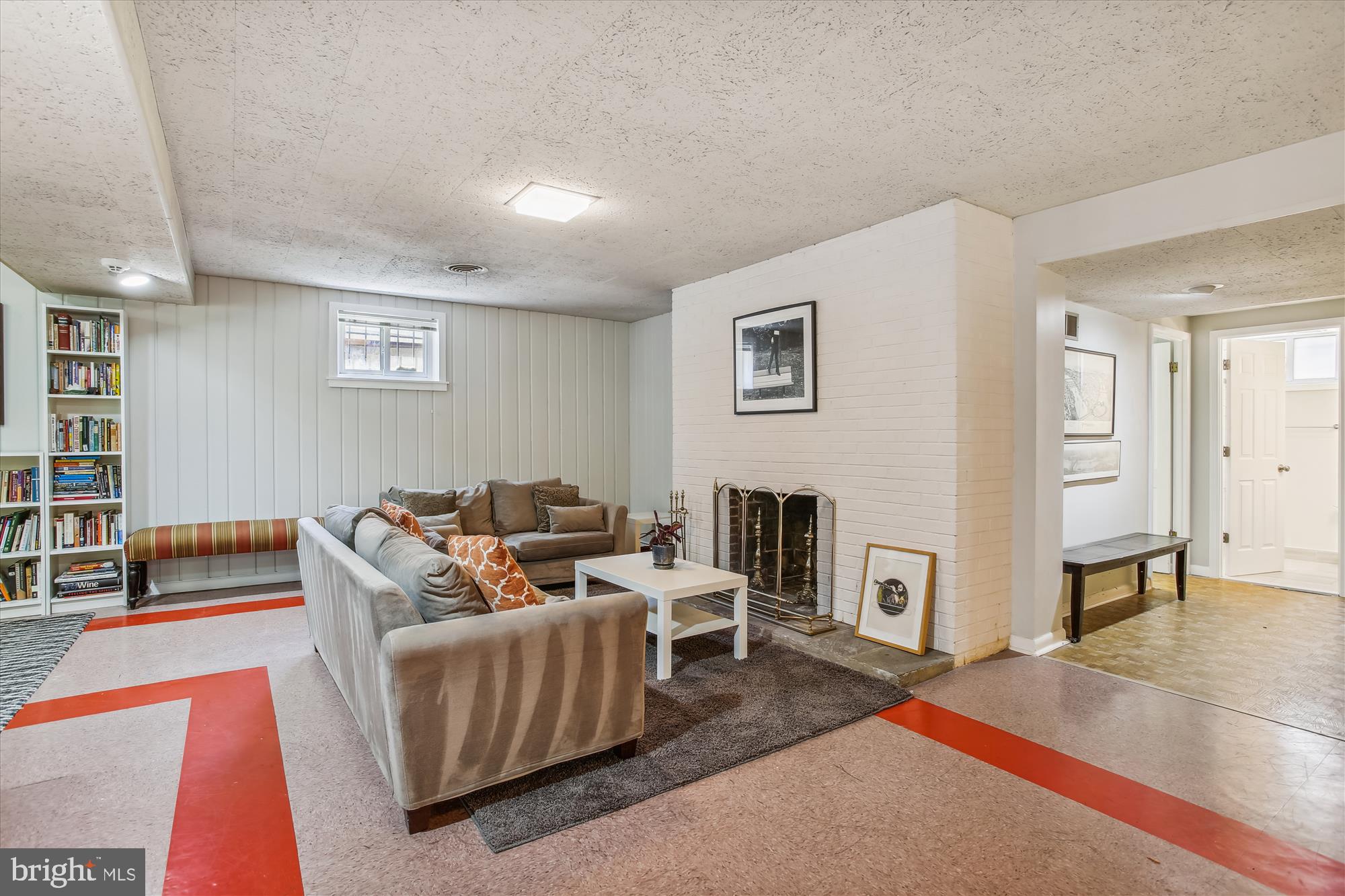 1330 Fernway Road Northwest Washington, DC 20012 - Photo 45 of 73 Wood Burning Fire Place and Brick Hearth