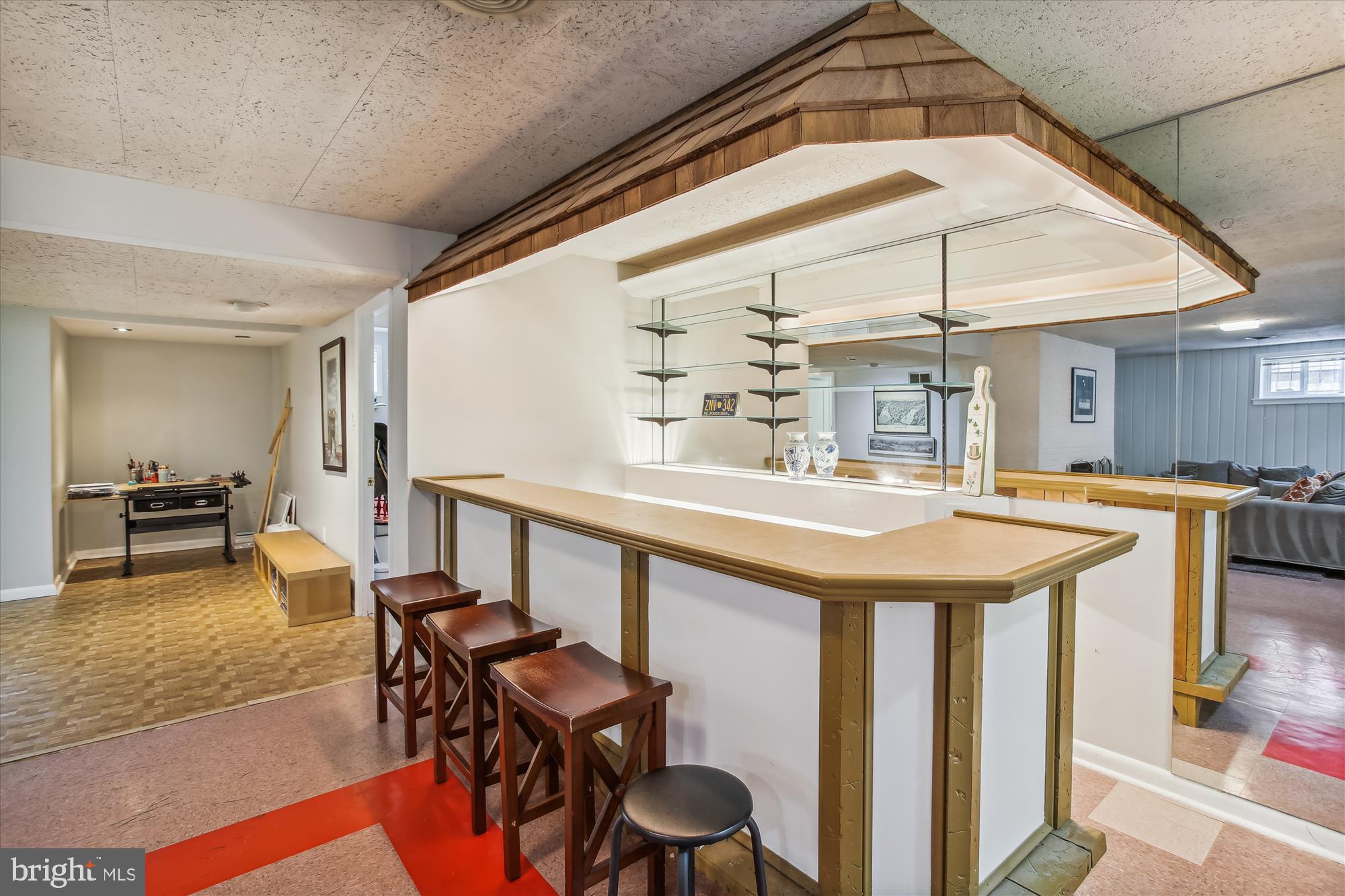 1330 Fernway Road Northwest Washington, DC 20012 - Photo 46 of 73 Built-In Mid Century Tiki Bar