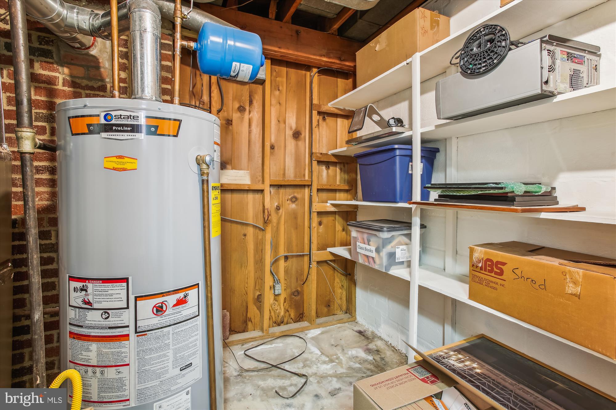 1330 Fernway Road Northwest Washington, DC 20012 - Photo 56 of 73 Mechanical with Storage Shelving