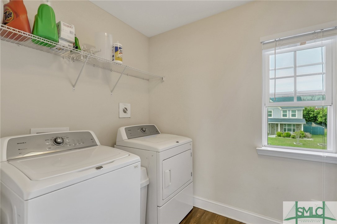 80 Smoke Rise Road Richmond Hill, GA 31324 - Photo 26 of 42 Large laundry room upstairs - washer and dryer rem