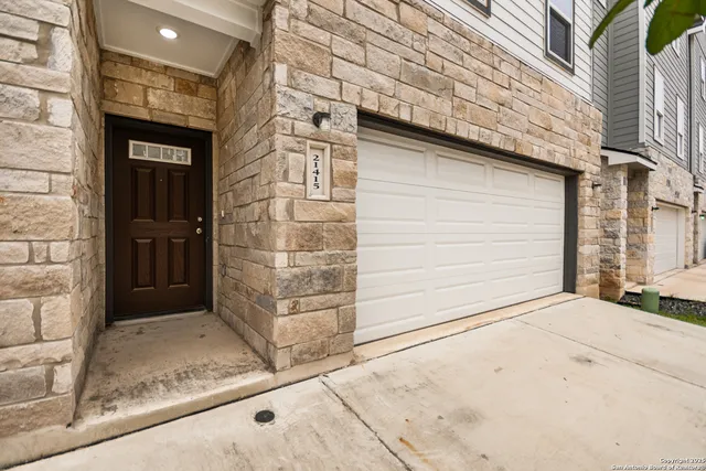 a view of front door