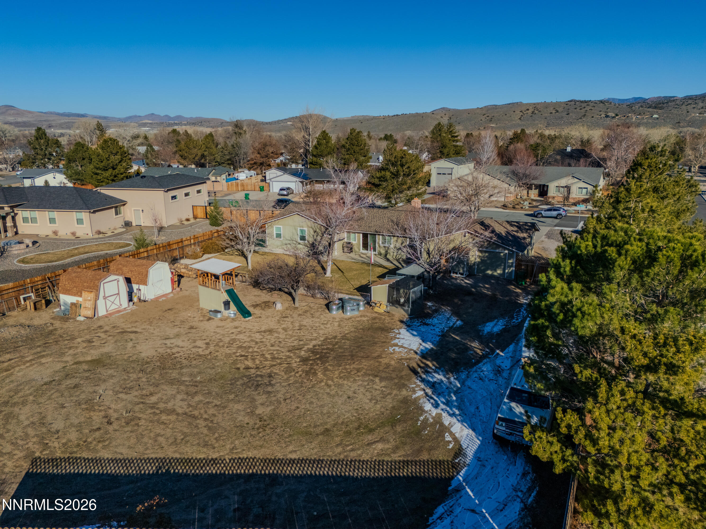 450 Riparian Way Carson City, NV 89701 - Photo 26 of 27 a view of a backyard of a house