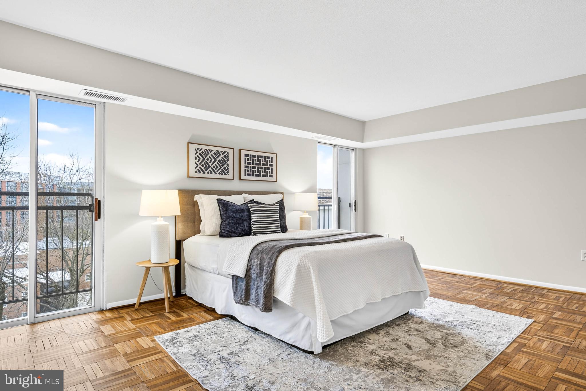 700 7th Street Southwest, Unit 826 Washington, DC 20024 - Photo 17 of 49 Bright and airy bedroom with scenic views.