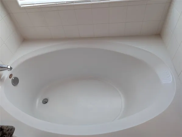 closeup of a bathtub
