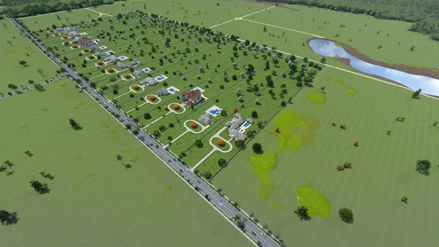 a green field with lots of green space