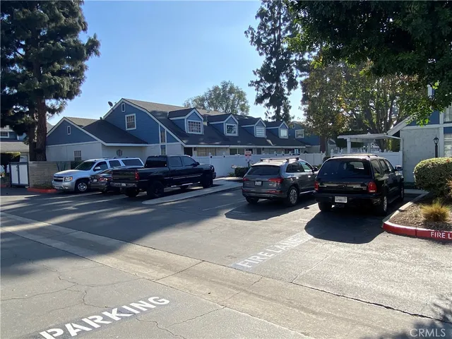 a car parked in front of a house
