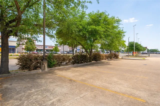 a view of road with trees