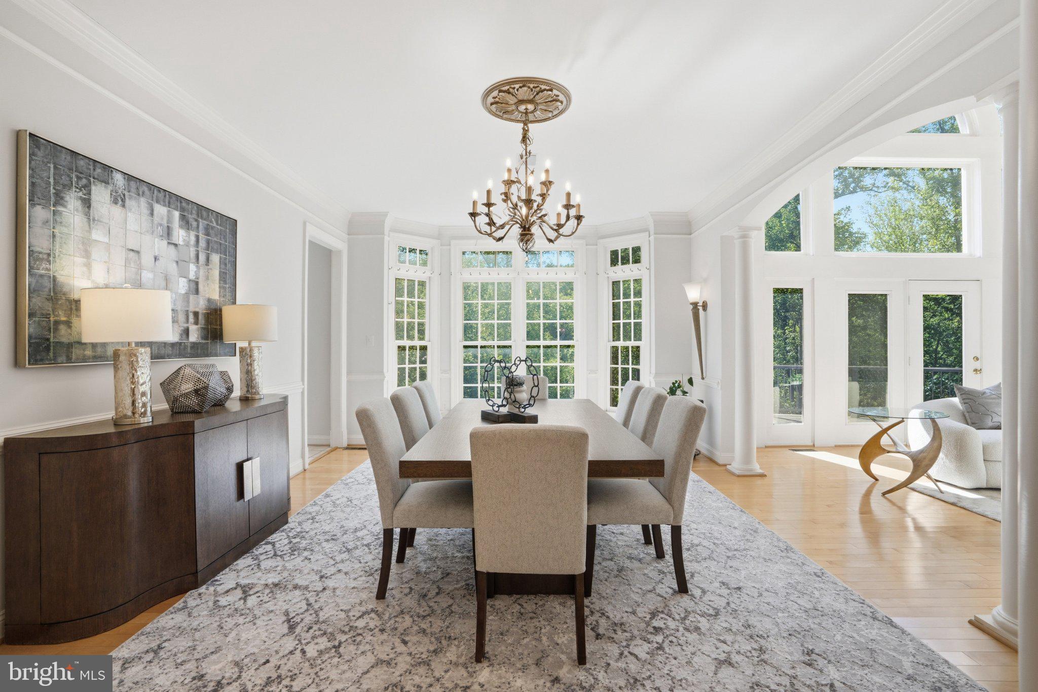 891 Chinquapin Road McLean, VA 22102 - Photo 16 of 78 Elegant dining space with natural light.