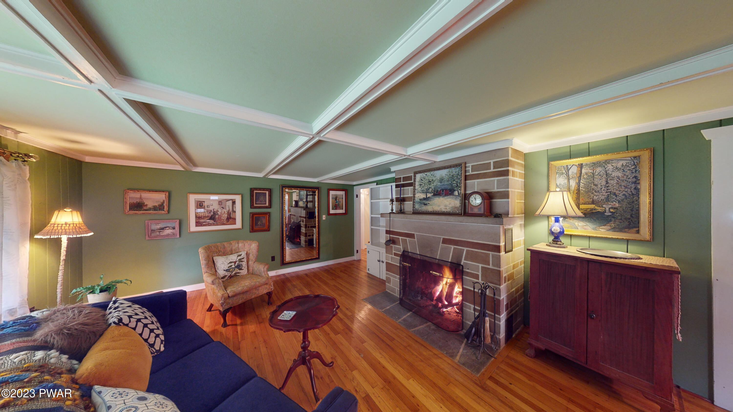 130 Moon Valley Road Milford, PA 18337 - Photo 28 of 44 Living-Rm-W-Fireplace