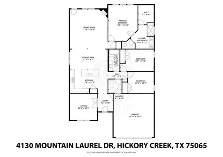 $520,000 | 4130 Mountain Laurel Drive, Hickory Creek, TX 75065