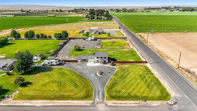 an aerial view of a city