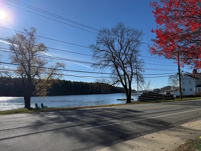 a view of street with houses