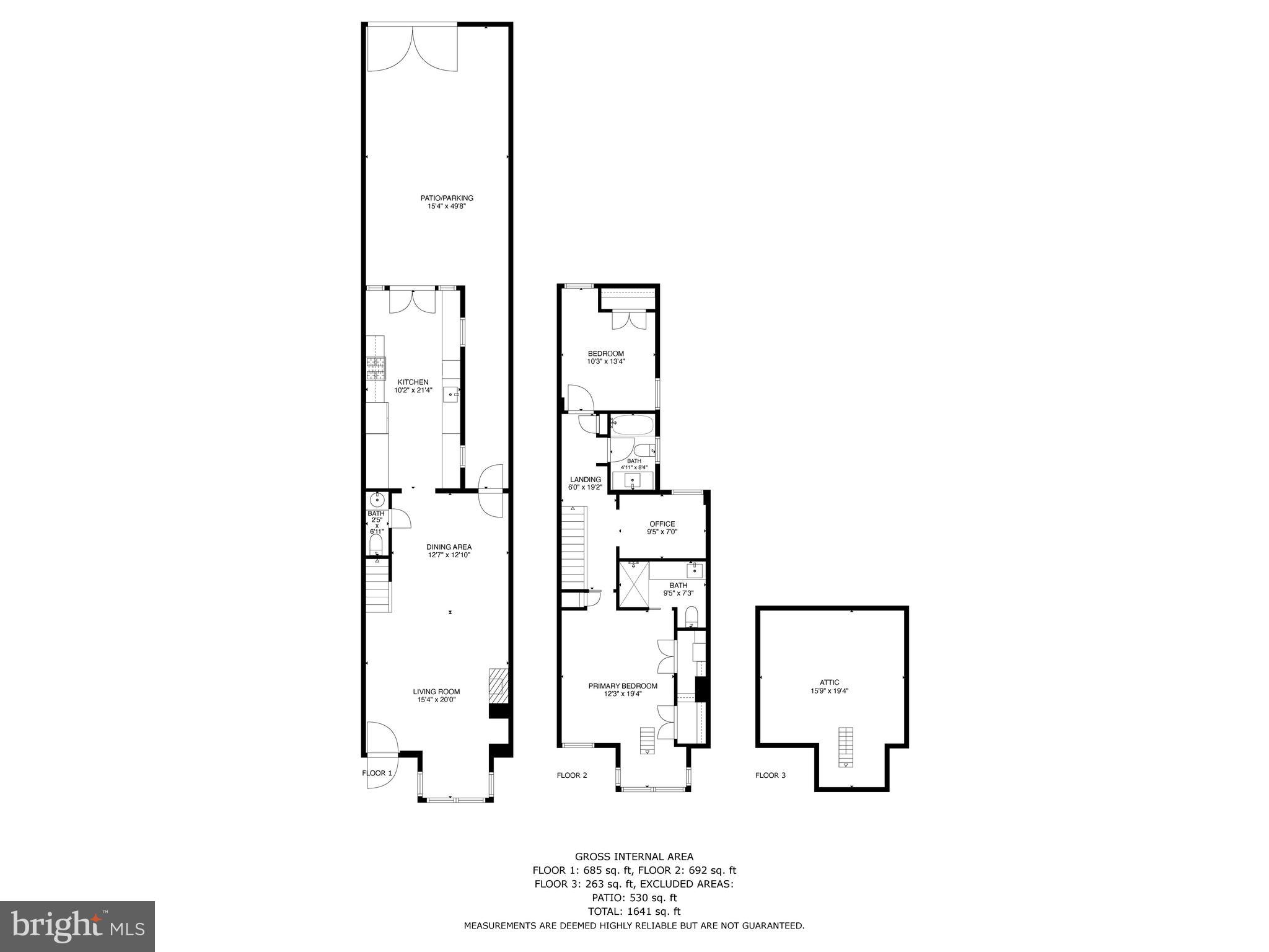 611 F Street Northeast Washington, DC 20002 - Photo 34 of 34 Property Floor Plan