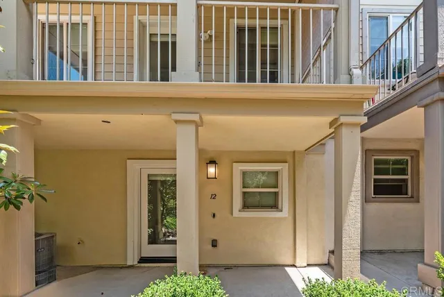 a view of front door of house