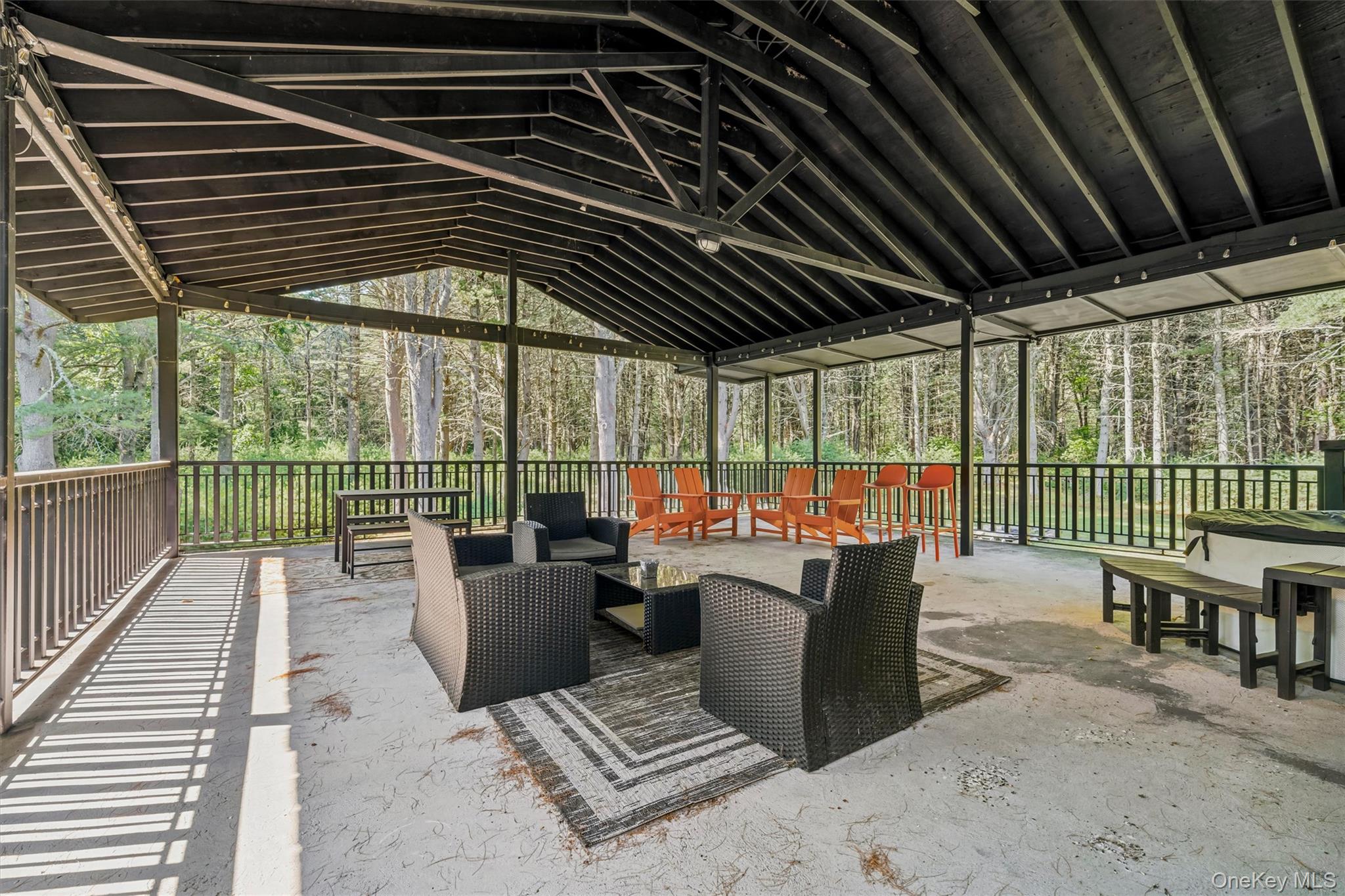 165 Dexheimer Road Narrowsburg, NY 12764 - Photo 3 of 50 Large covered deck with hot tub