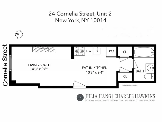 $499,000 | 24 Cornelia Street, Unit 2 | West Village
