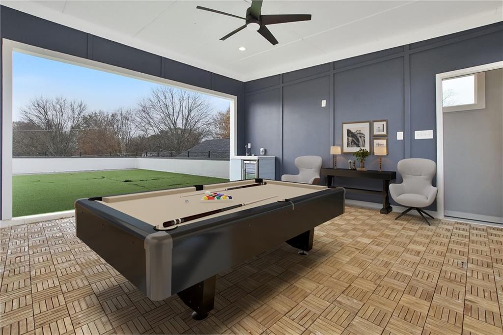 569 Middle Street Southwest Atlanta, GA 30310 - Photo 30 of 35 a room with pool table and windows