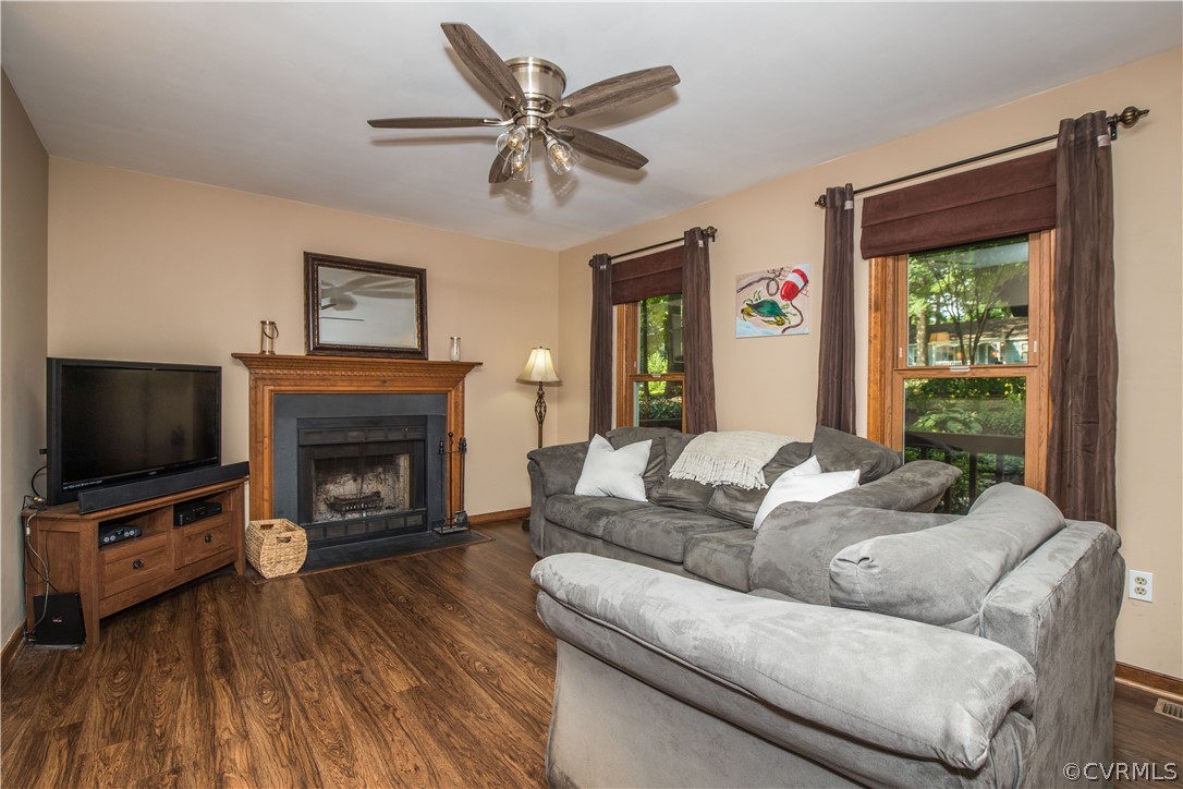 2830 Iverson Road Midlothian, VA 23112 - Photo 13 of 33 Family room features new ceiling fan and lighting,