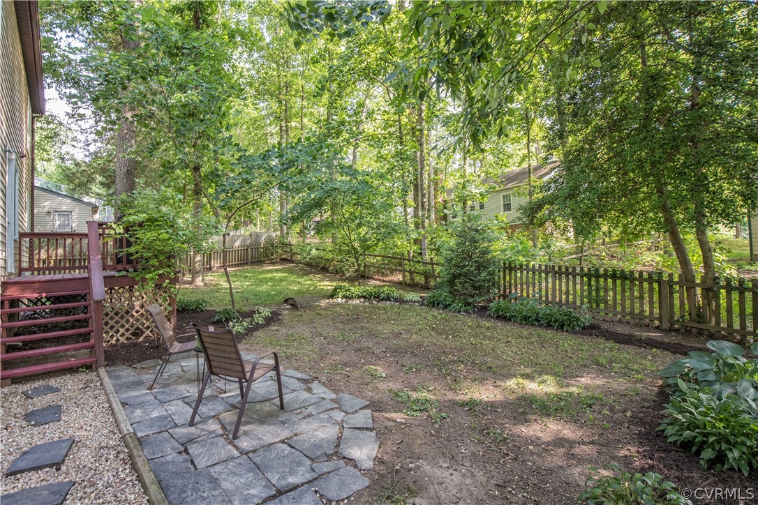 2830 Iverson Road Midlothian, VA 23112 - Photo 30 of 33 Fully-shaded rear yard is fenced in; has a great d