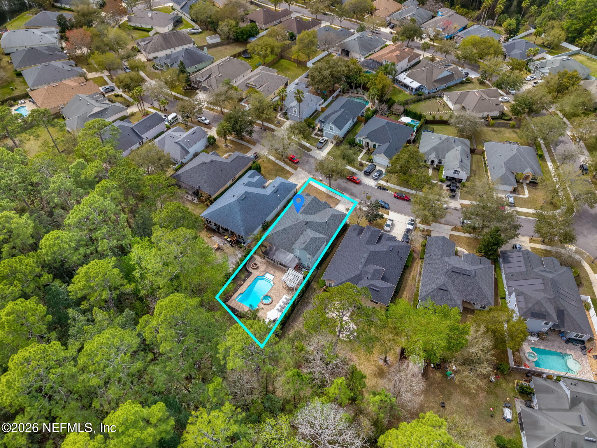 6516 Ginnie Springs Road Jacksonville, FL 32258 - Photo 56 of 68 56-web-or-mls-Aerial - Lot Line