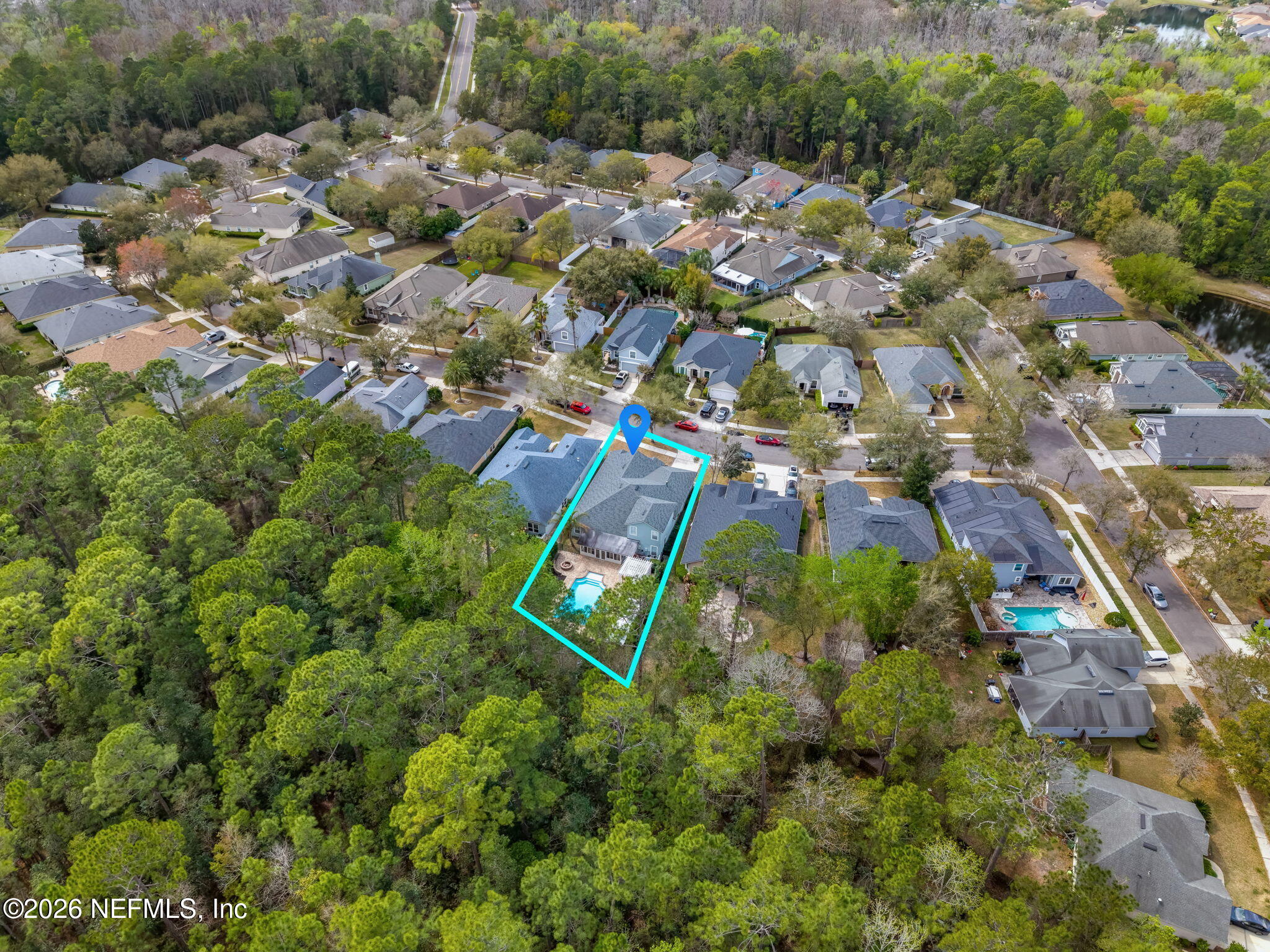 6516 Ginnie Springs Road Jacksonville, FL 32258 - Photo 57 of 68 57-web-or-mls-Aerial - Lot Line