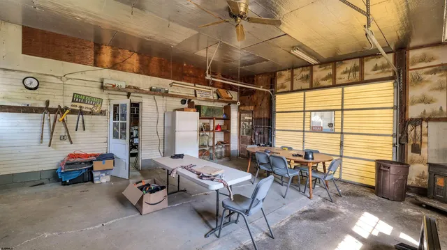 a outdoor space with lots of furniture
