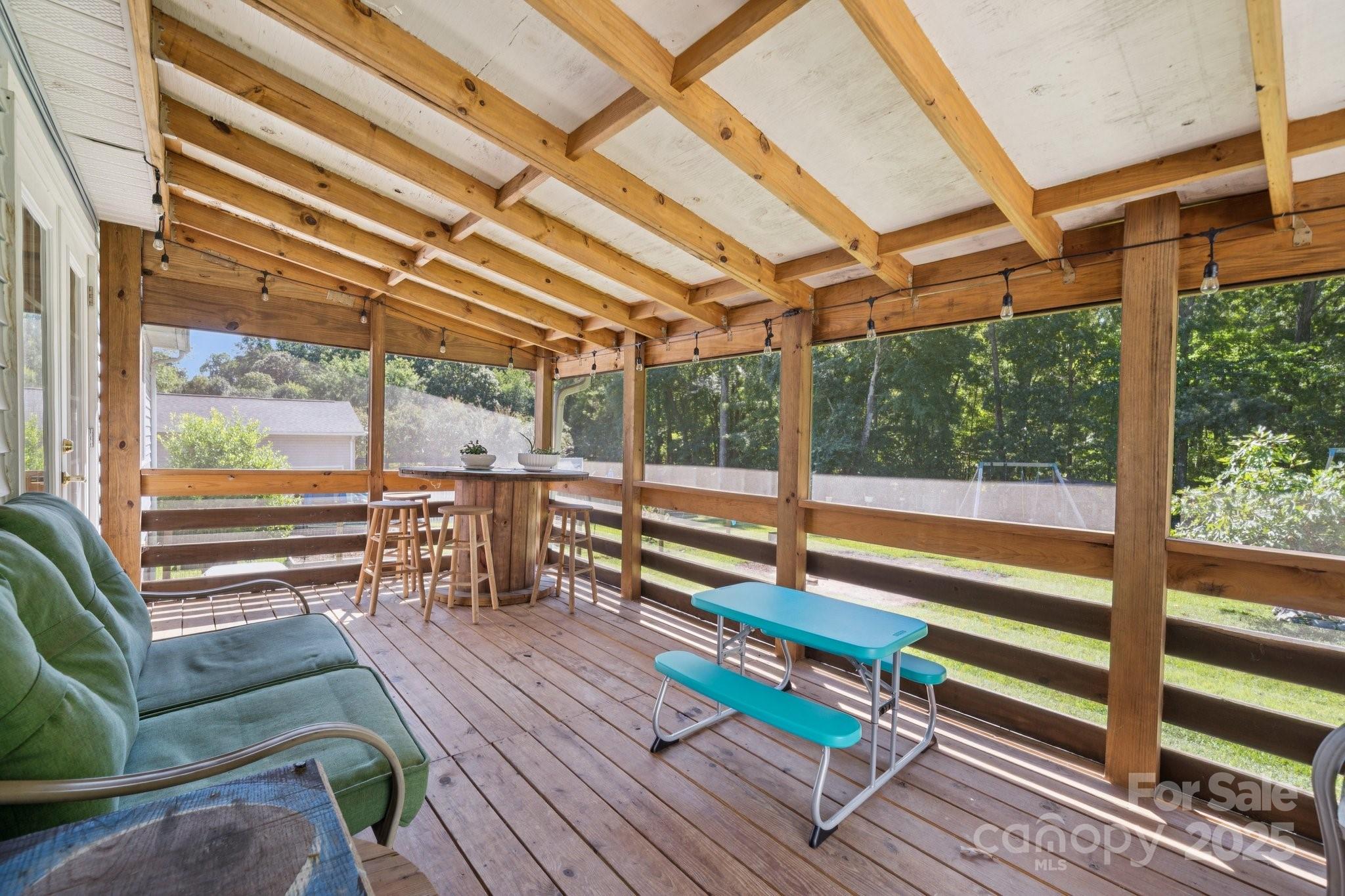 1106 Birch Street Salisbury, NC 28146 - Photo 39 of 48 a view of a patio with a table chairs and wooden floor