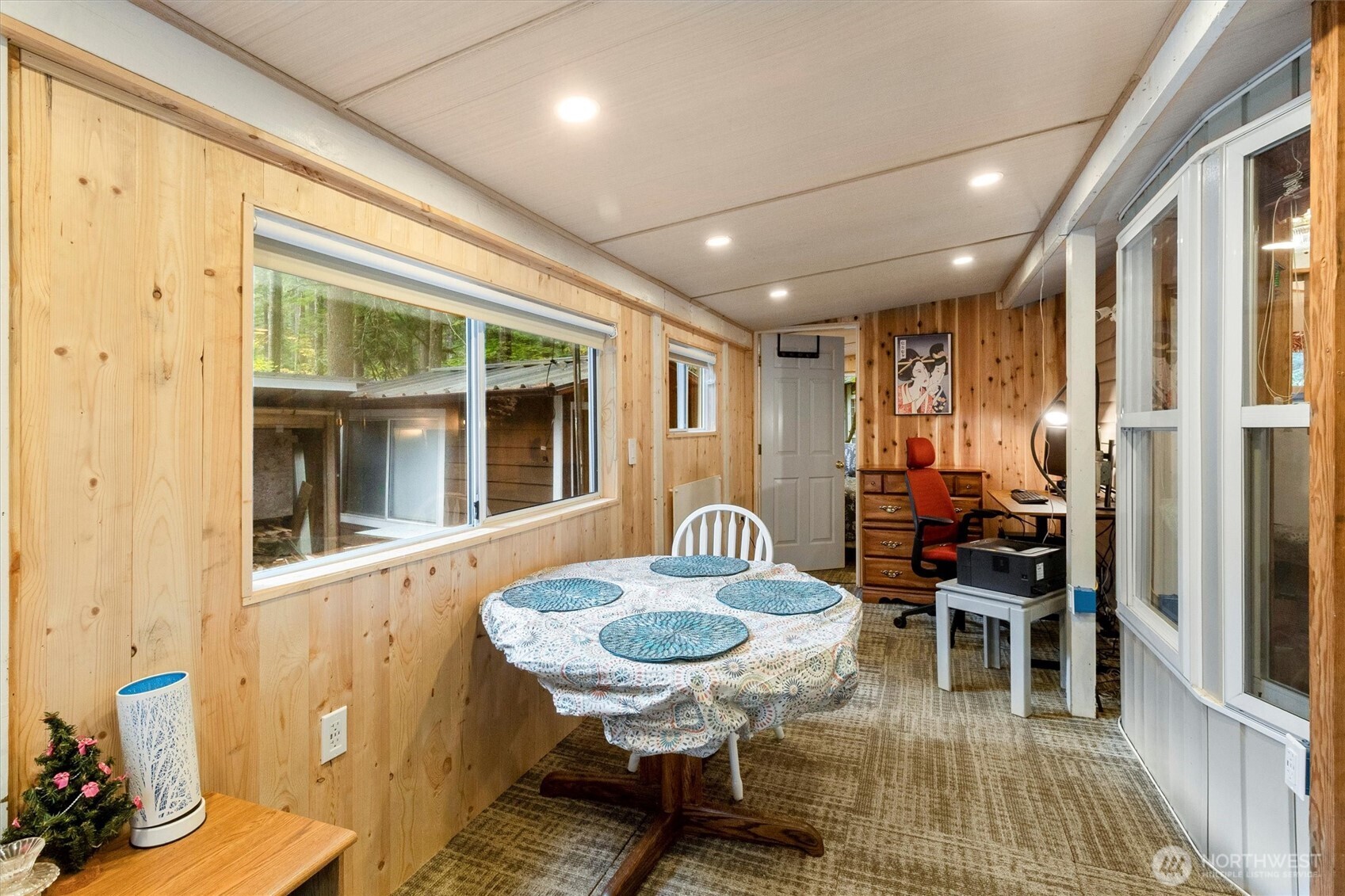 137-1 Jasper Trail Deming, WA 98244 - Photo 11 of 24 a view of a dining room with furniture window and wooden floor