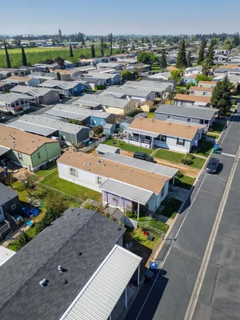 an aerial view of a city