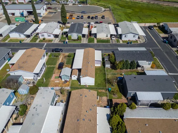 an aerial view of a and ocean view
