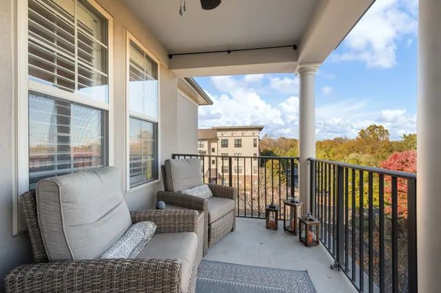 a building view with a outdoor space