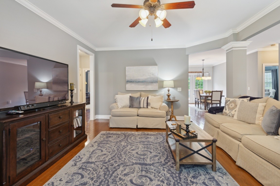 52 Abbey Road Lebanon, TN 37090 - Photo 7 of 40 a living room with furniture and a flat screen tv