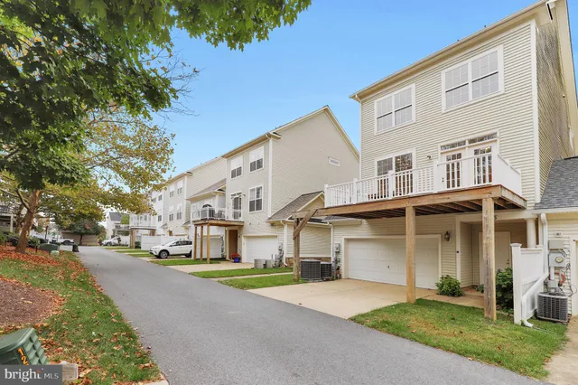 a view of a lake with a yard