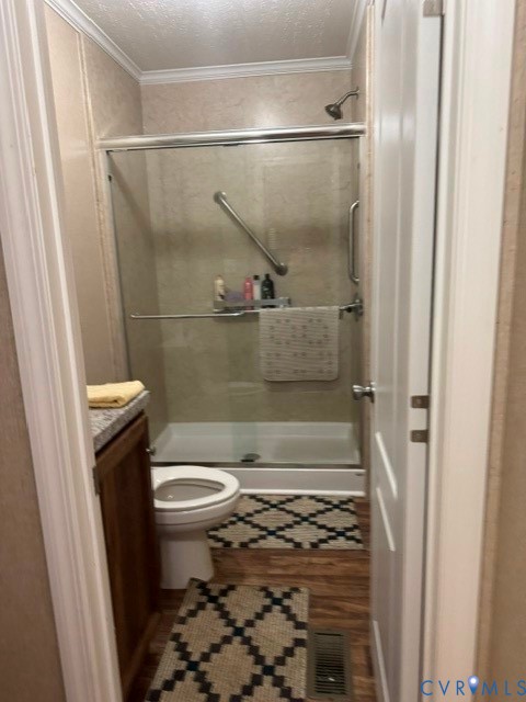 1927 Five Forks Road Pamplin, VA 23958 - Photo 39 of 42 Bathroom featuring a glass-enclosed shower with gr