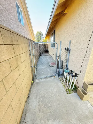 a view of storage and utility room