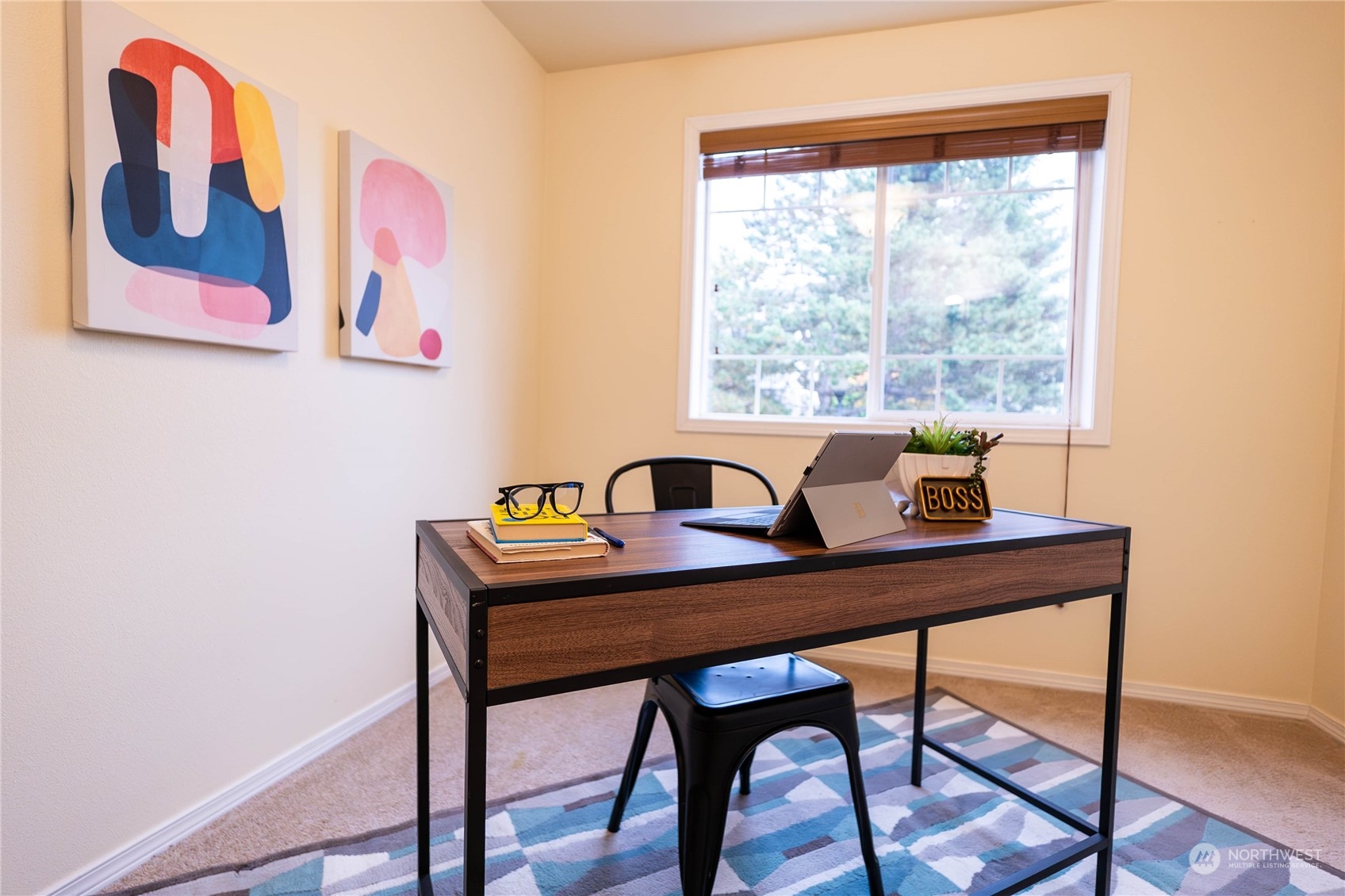 559 Elma Place Northeast Renton, WA 98059 - Photo 27 of 30 a view of a workspace with furniture and window