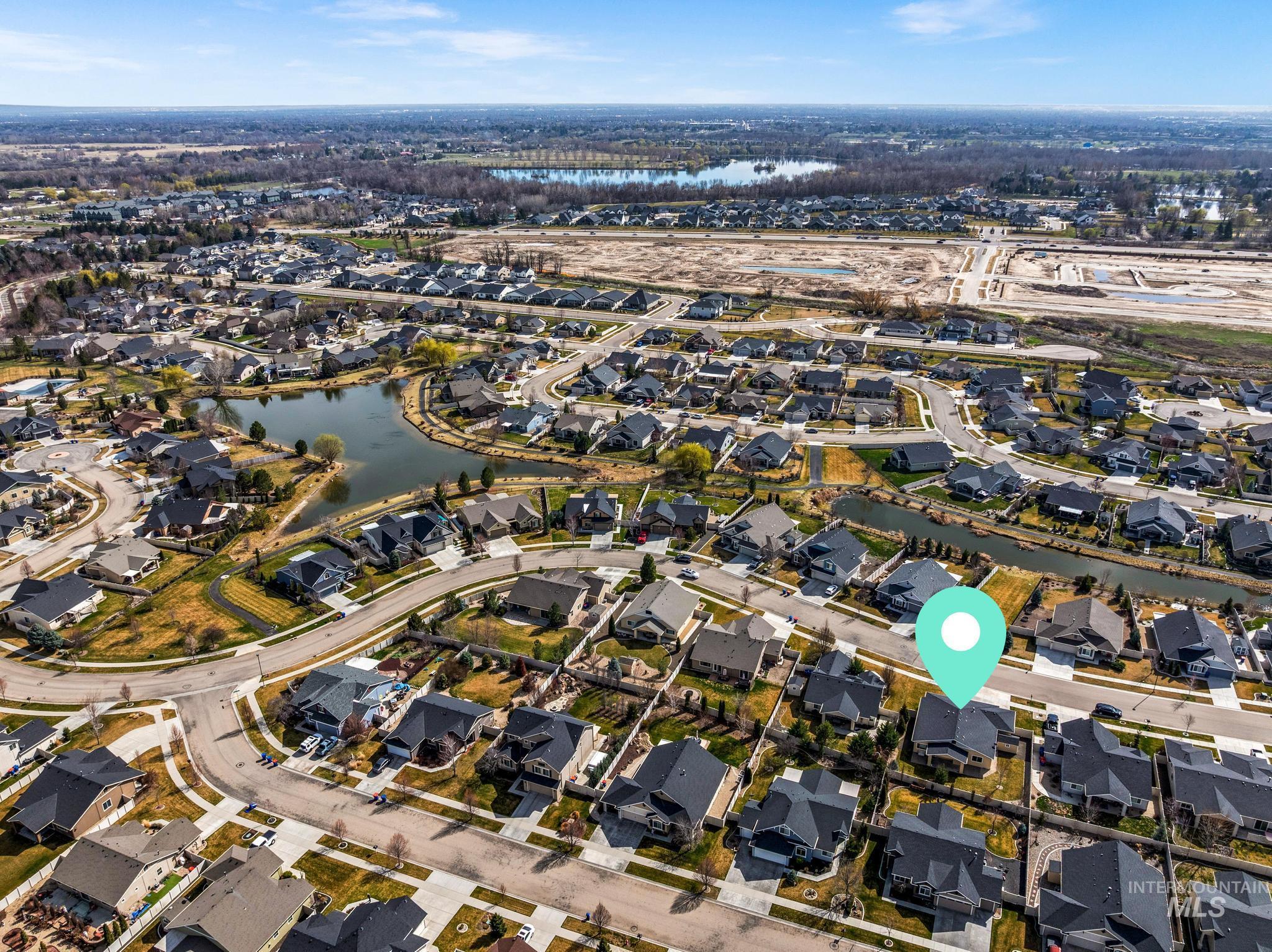 5832 West Rotherham Drive Eagle, ID 83616 - Photo 39 of 42 View of property location with a large body of water and nearby suburban area