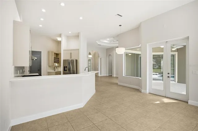 a bathroom with a bathtub and a sink