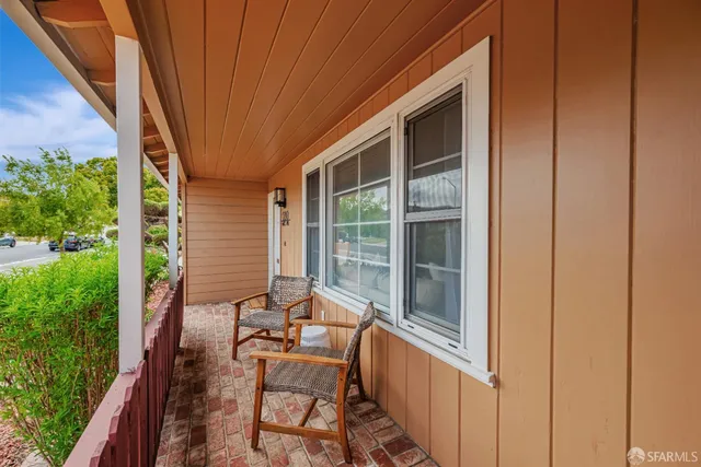 a view of chair in the balcony