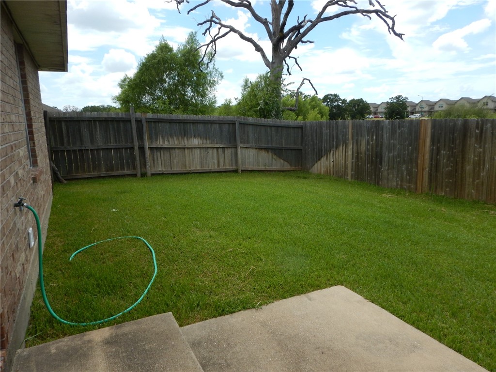 3522 Paloma Ridge Drive College Station, TX 77845 - Photo 10 of 10 a backyard of a house with lots of green space and fountain